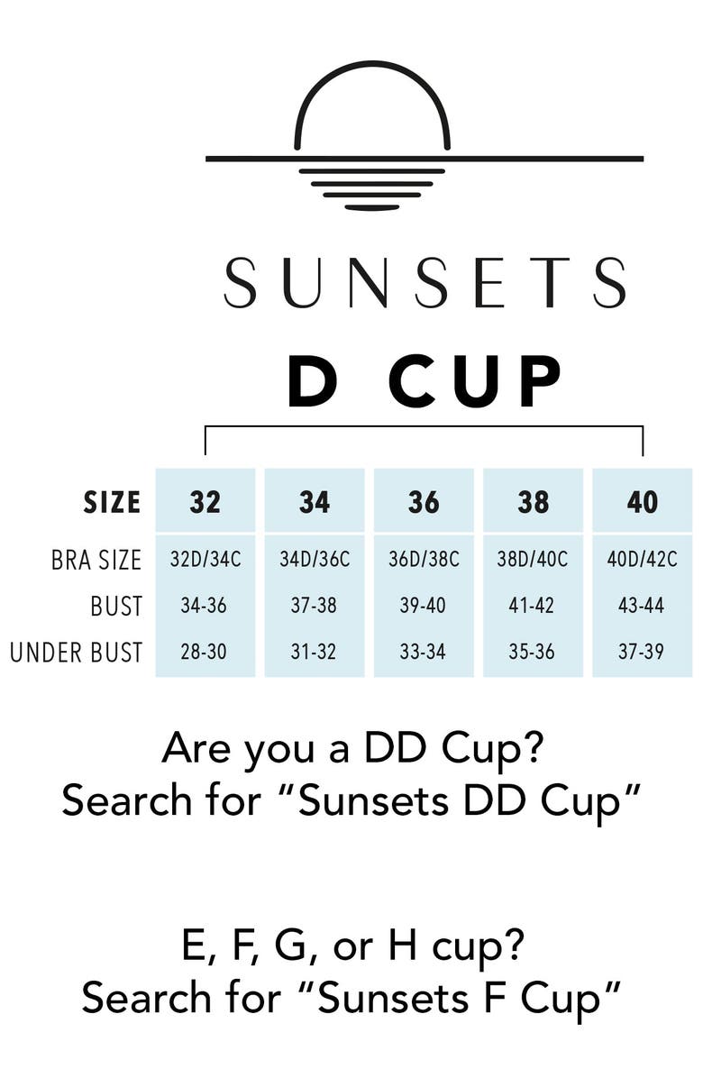 Sunsets Willa Wireless Bikini Swimsuit Top - D Cup, Alternate, color, Black