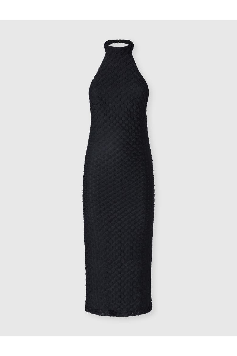 Midi Dress With Halter Neck, Main, color, Black