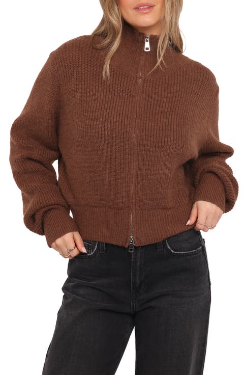 Kourtney Rib Zip Cardigan