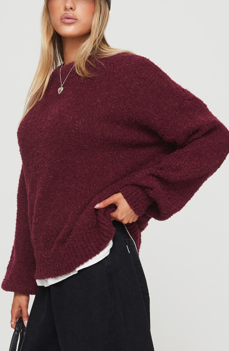 Princess Polly Niomie Oversize Crewneck Sweater, Alternate, color, 