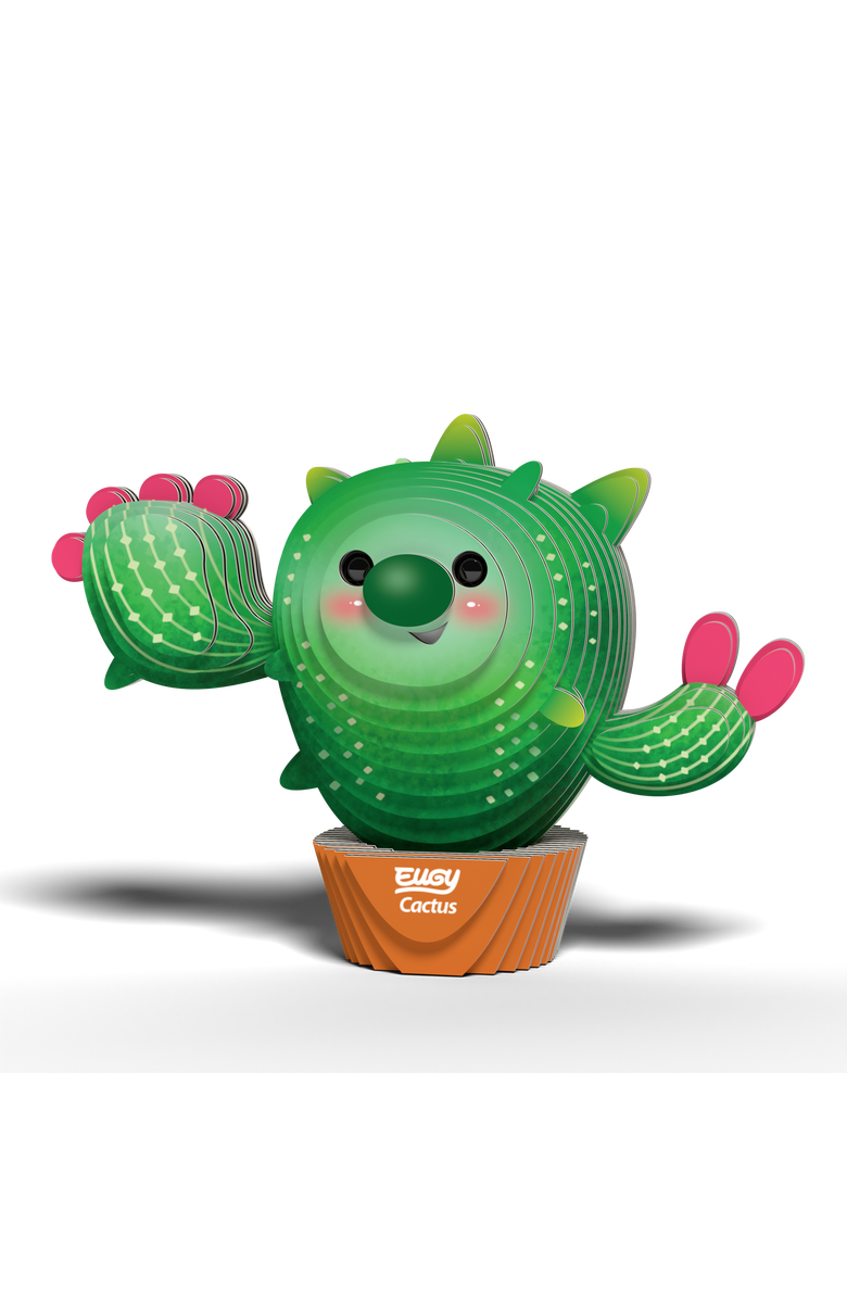 Eugy Puzzles Cactus 3D Puzzle - contains 44 puzzle pieces, Alternate, color, NO COLOR