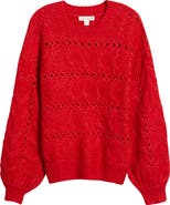 Treasure & Bond Cable Crewneck Sweater