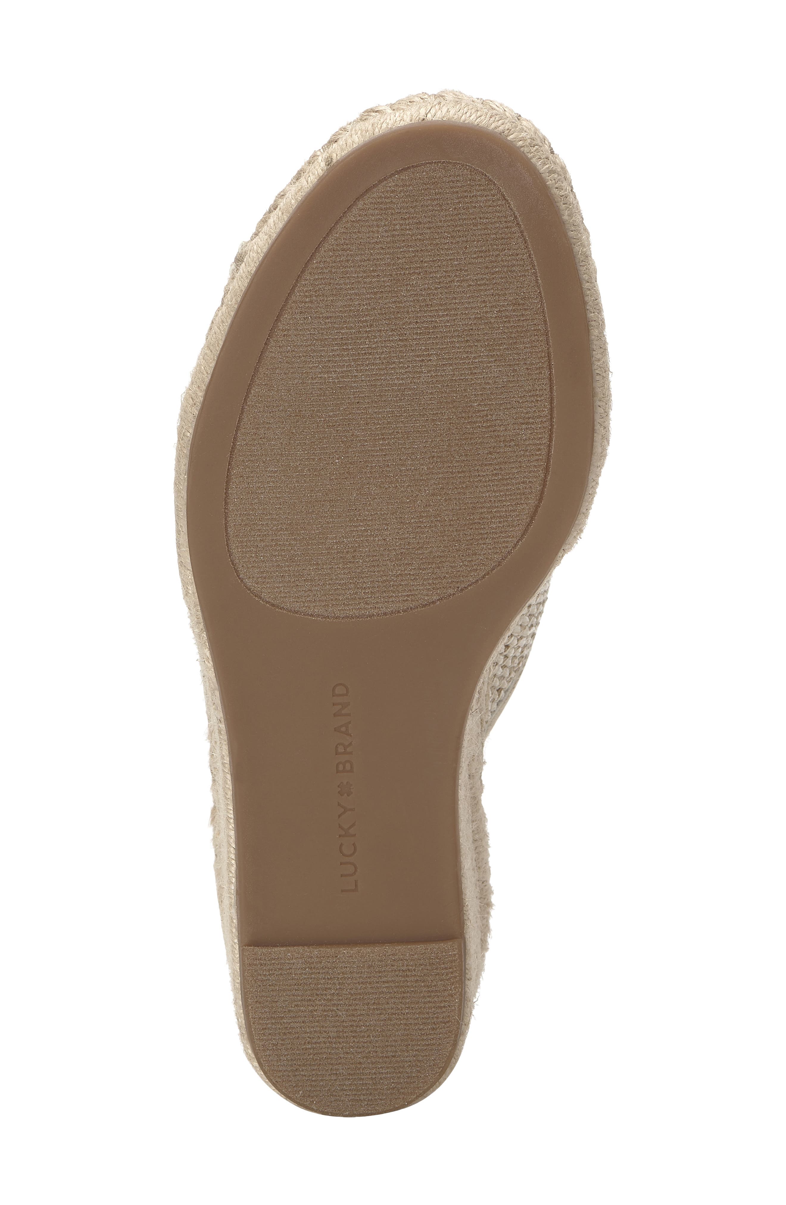 Lucky Brand Cabriah Wedge Sandal, Alternate, color, Stucco/ Stucc Pcpdwl