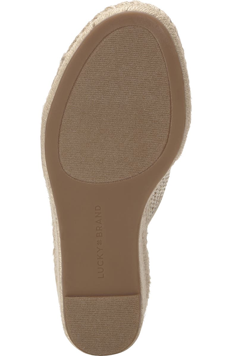 Lucky Brand Cabriah Wedge Sandal, Alternate, color, Stucco/ Stucc Pcpdwl