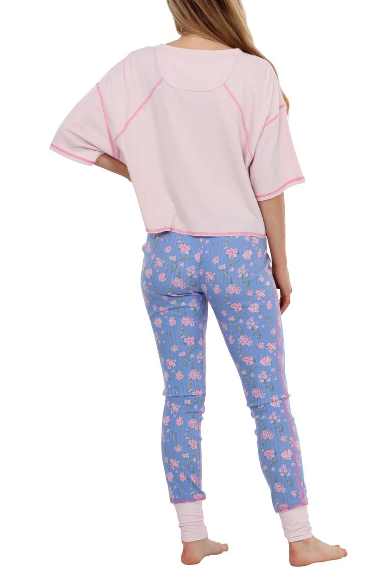 Honeydew Cuddle Crew Floral Pajamas, Alternate, color,