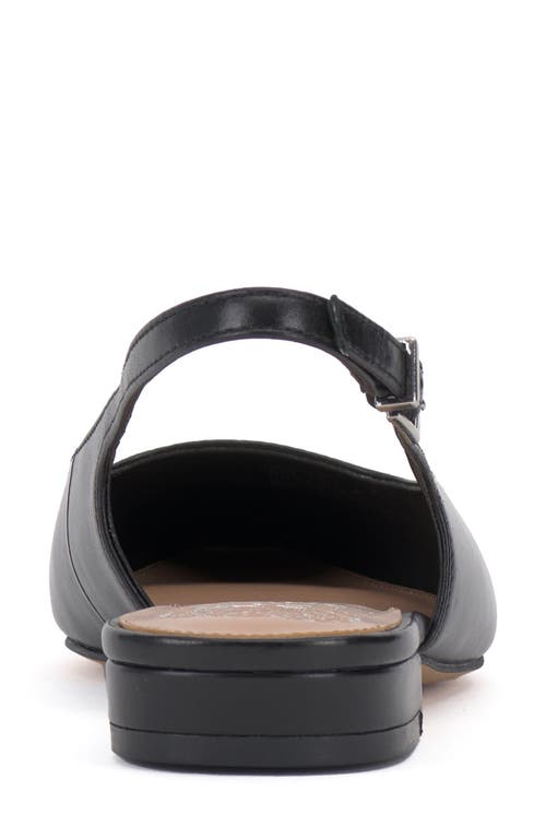 Vince Camuto Sellyn Cap Toe Slingback Flat In Black