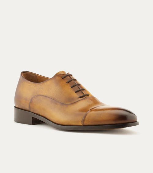 Ace Marks Griffin Cap Toe Oxford In Brown