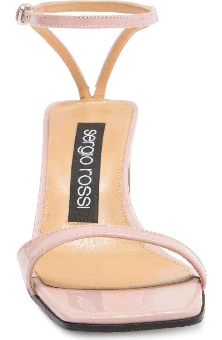 Sergio Rossi Kitten Heel Ankle Strap Sandal, Alternate, color,