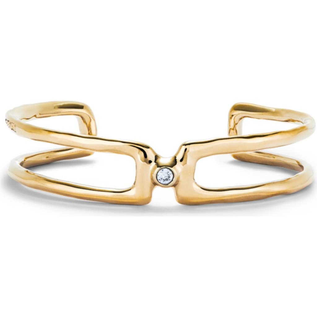 Unode50 Double Topaz Layer Bangle In Gold
