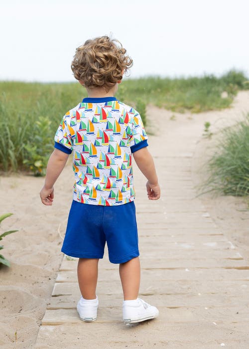 Florence Eiseman Sailboat Print T-shirt With Shorts In Multi