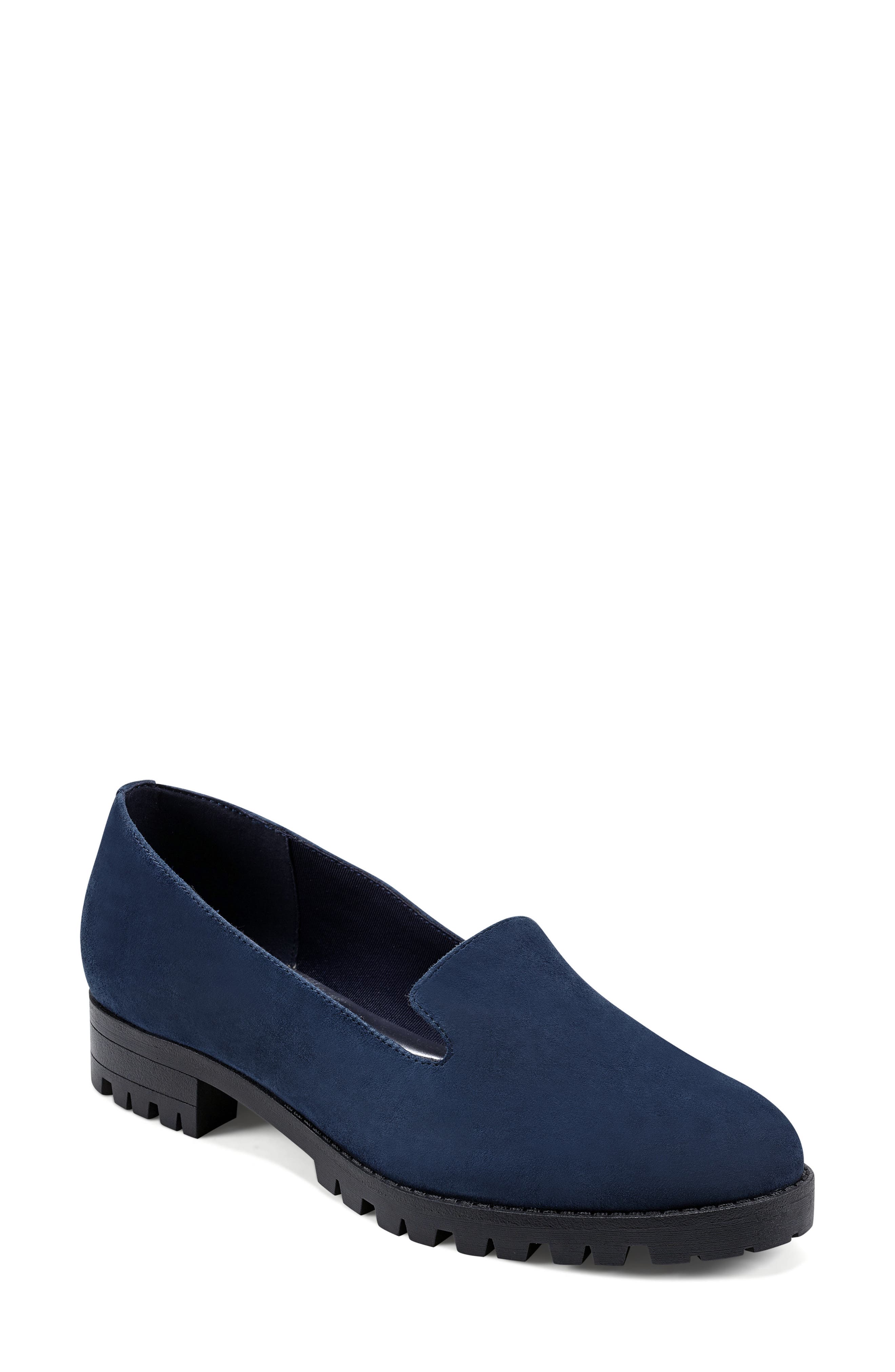 Geneva Loafer, Main, color, NAVY SUEDE