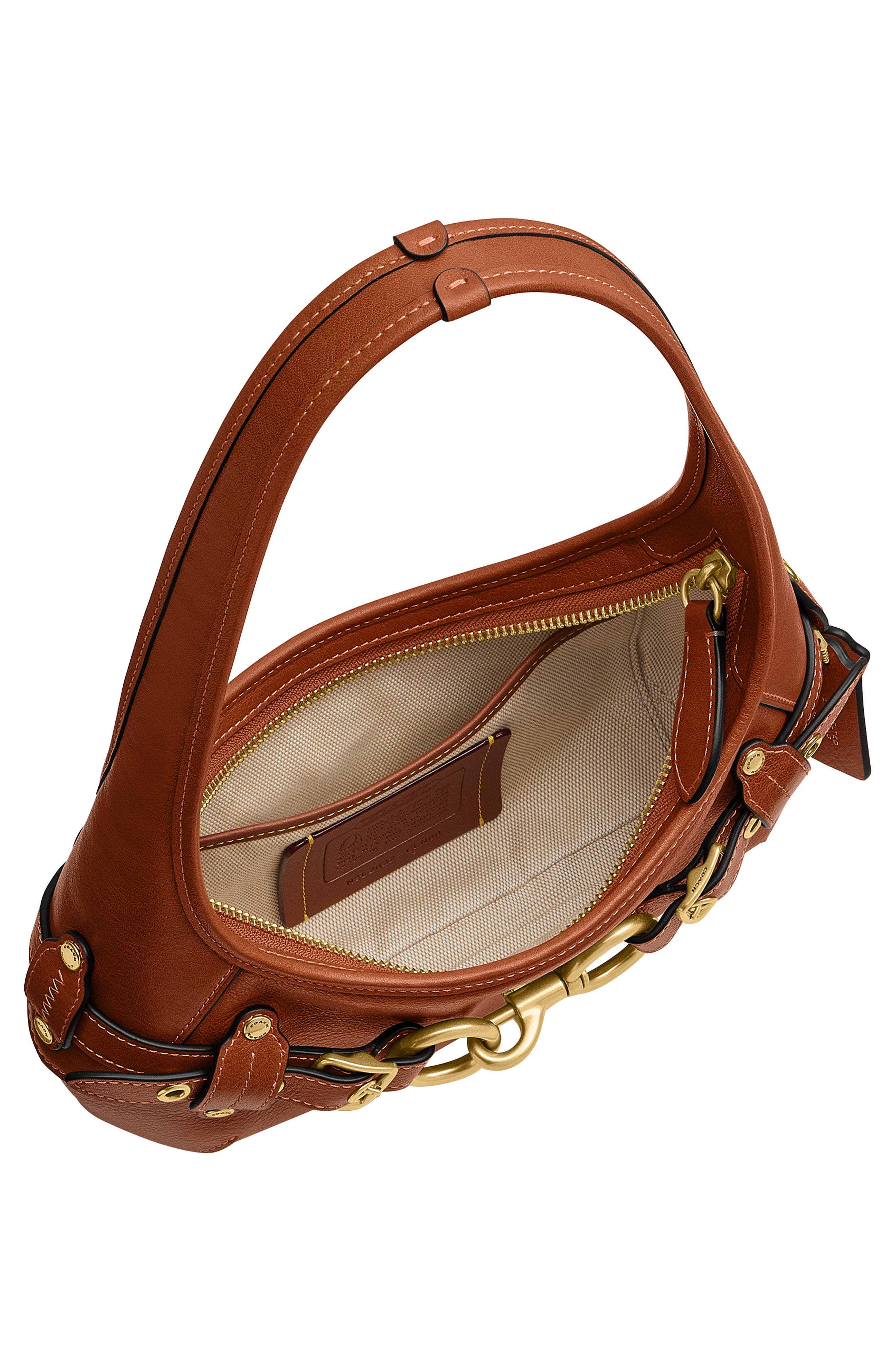 Ergo 26 Belted Shoulder Bag, Alternate, color, AMBER BROWN