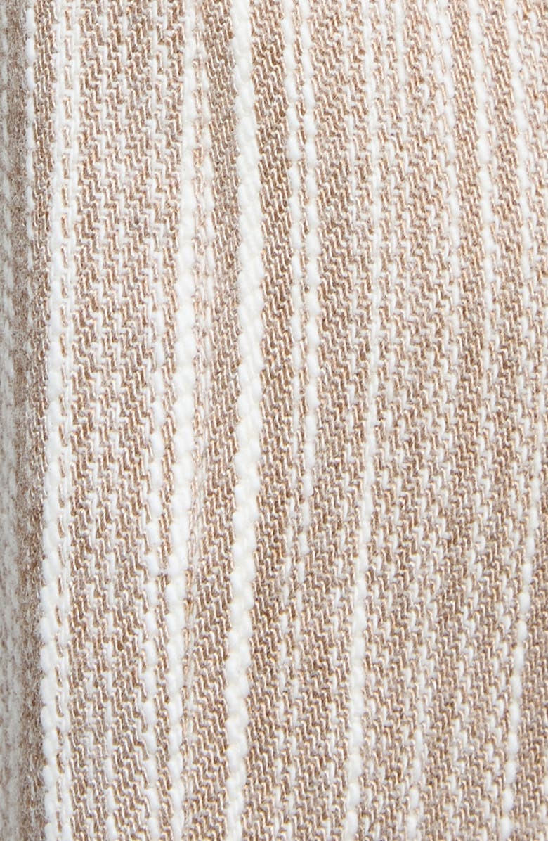 Round Two Stripe Flat Front Cotton Shorts, Alternate, color, Earth