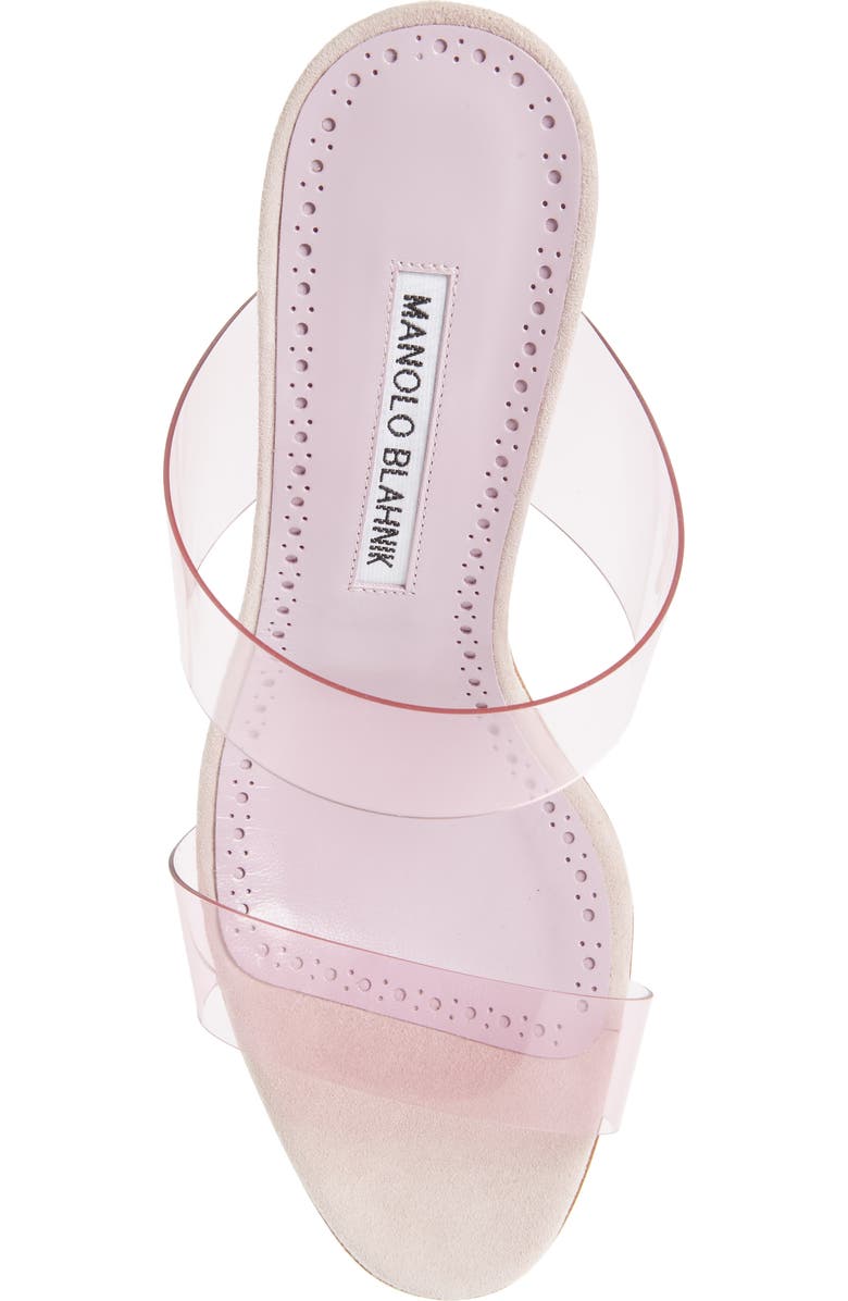 Manolo Blahnik Scolto Clear Double Strap Sandal, Alternate, color,