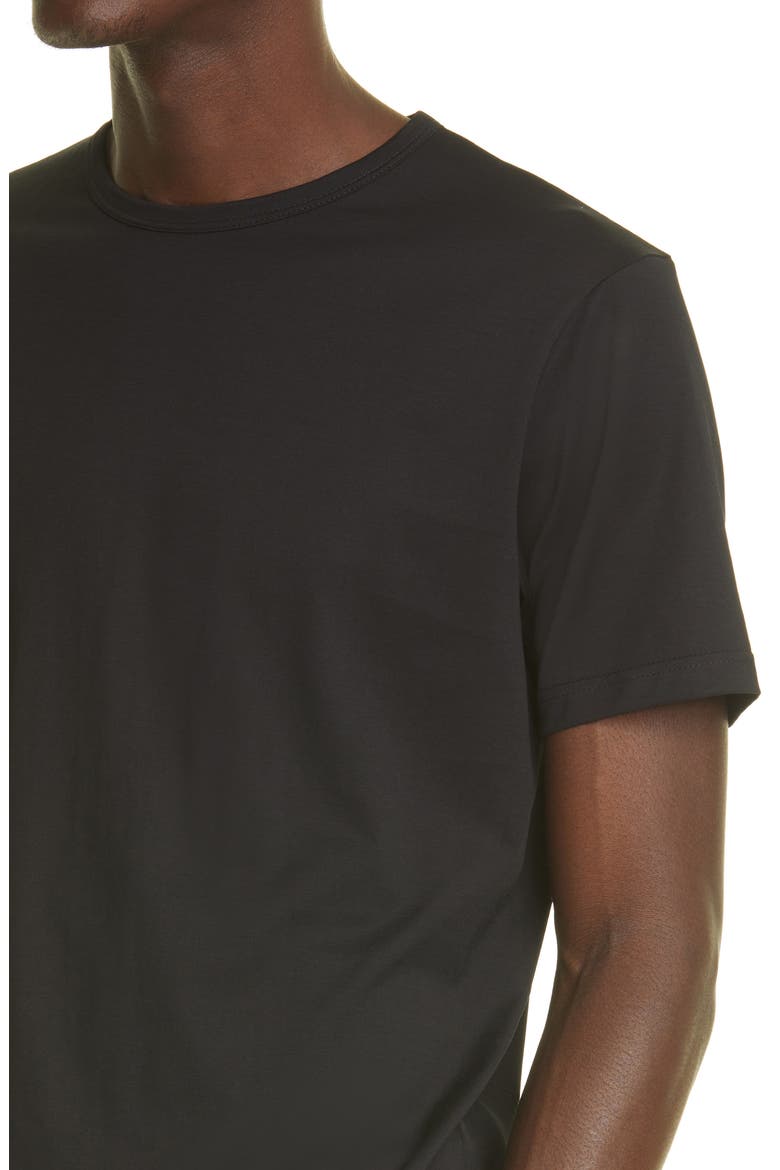 Crewneck T-Shirt, Alternate, color, BLACK
