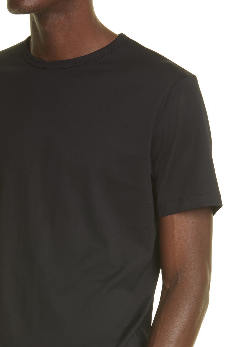 Sunspel Crewneck T-Shirt, Alternate, color, Black