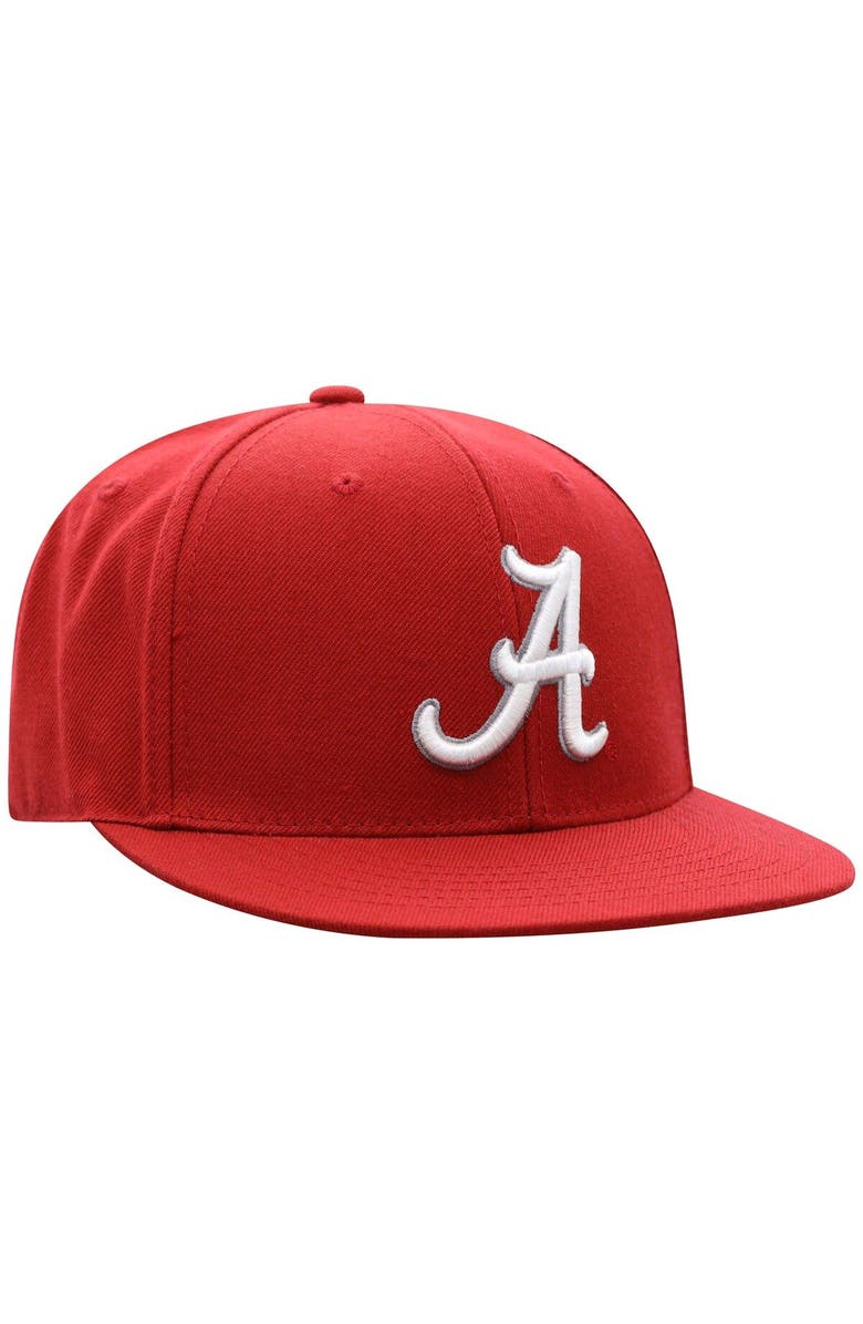 TOP OF THE WORLD Men's Top of the World Crimson Alabama Crimson Tide Team Color Fitted Hat, Alternate, color,