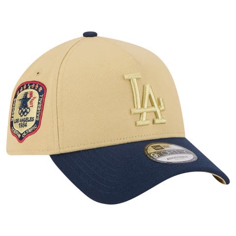 Men's New Era Gold/Navy Los Angeles Dodgers x LA 84 9FORTY Adjustable Hat