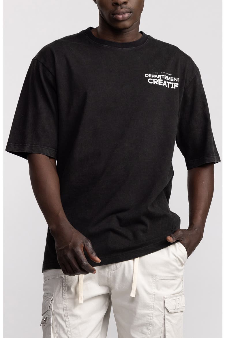 Departement Creatif Oversize T-Shirt, Main, color, Black