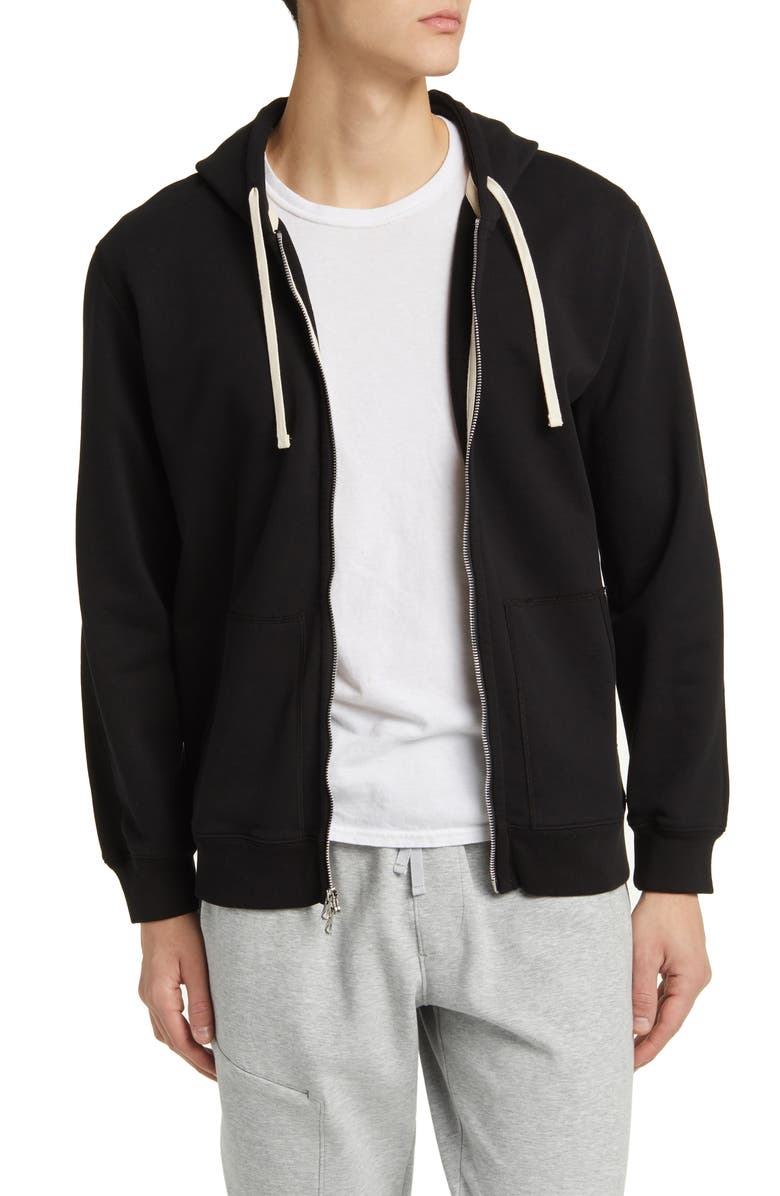 Reigning Champ Midweight Terry Classic Full Zip Hoodie, Main, color,