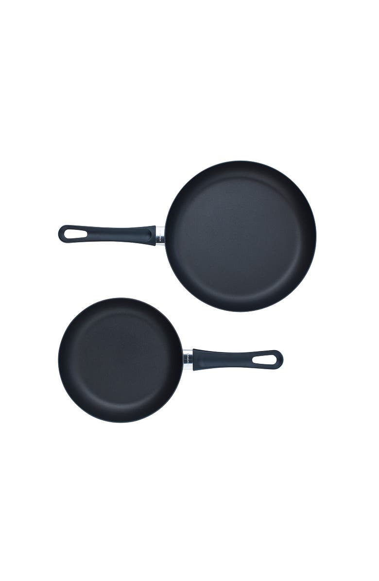 Scanpan Classic 2 Piece Fry Pan Set, 10.25" & 12.5", Nonstick, Alternate, color, Black