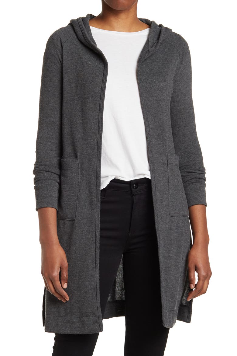 Wrap Front Cardigan, Main, color, ULTIMATE GRAY