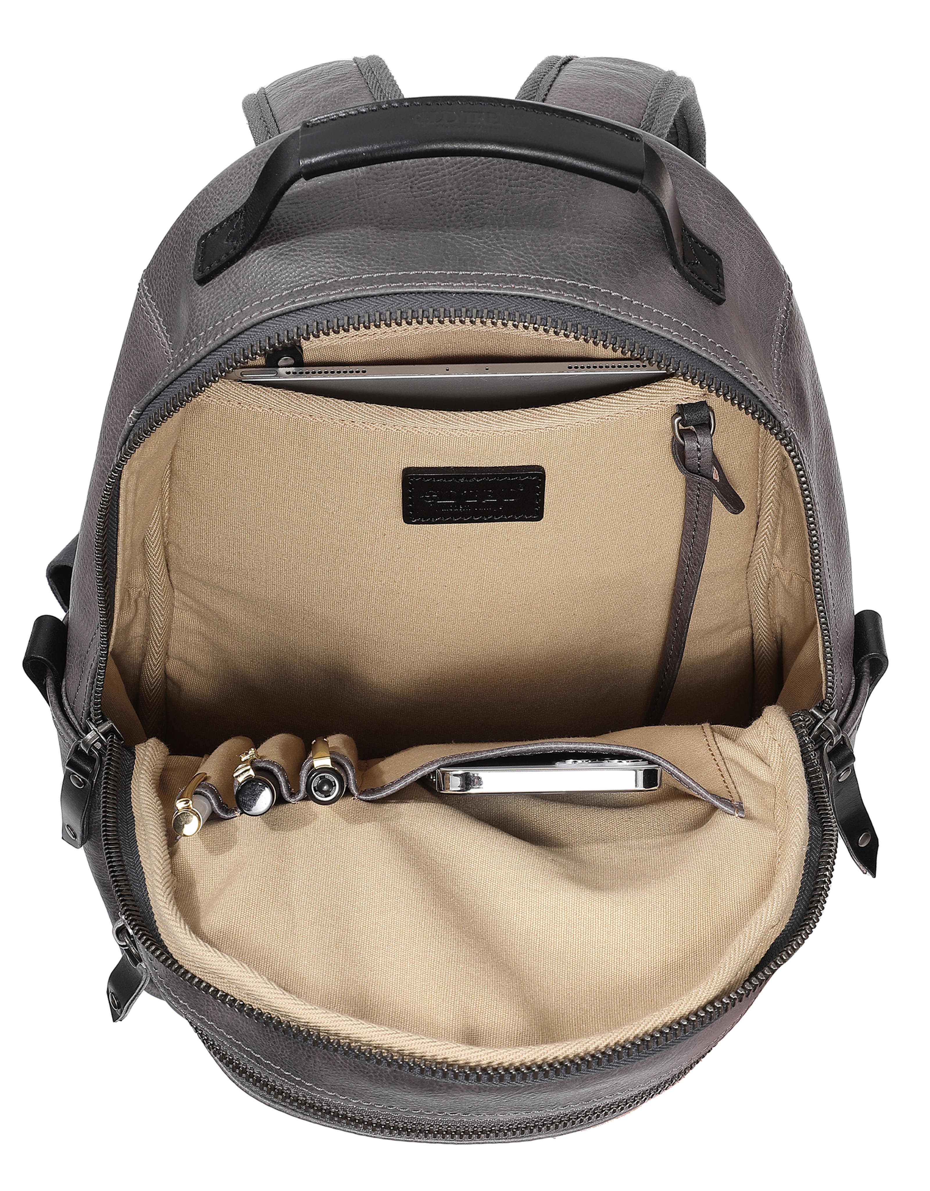 Fern Genuine Leather Structured Everyday Backpack, Alternate, color, Slate