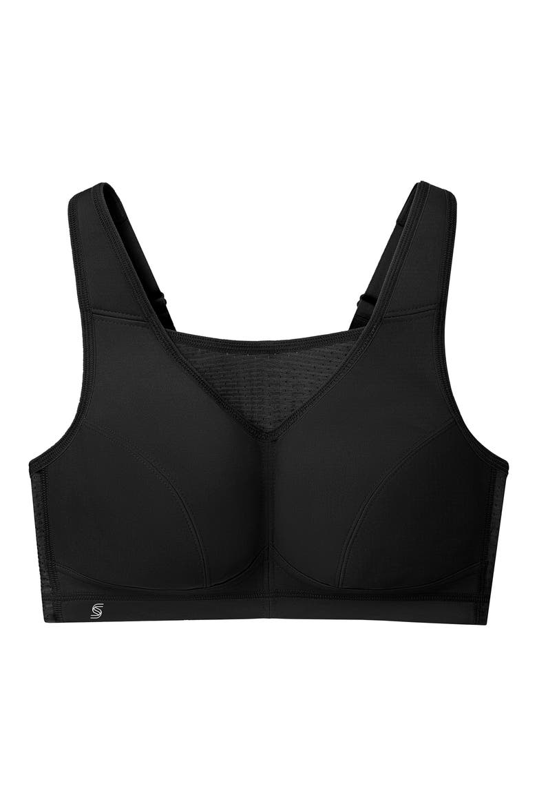 No-Bounce Camisole Elite Sports Bra, Alternate, color, BLACK