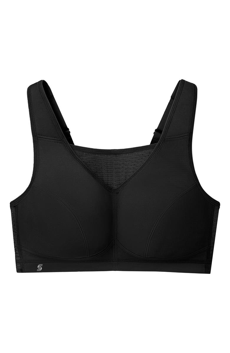 Glamorise No-Bounce Camisole Elite Sports Bra, Alternate, color, Black