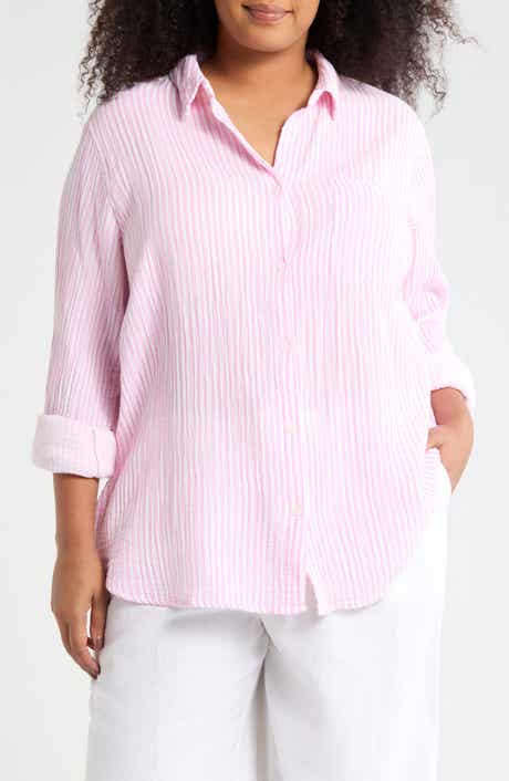 Alena Cotton Button-Up Shirt