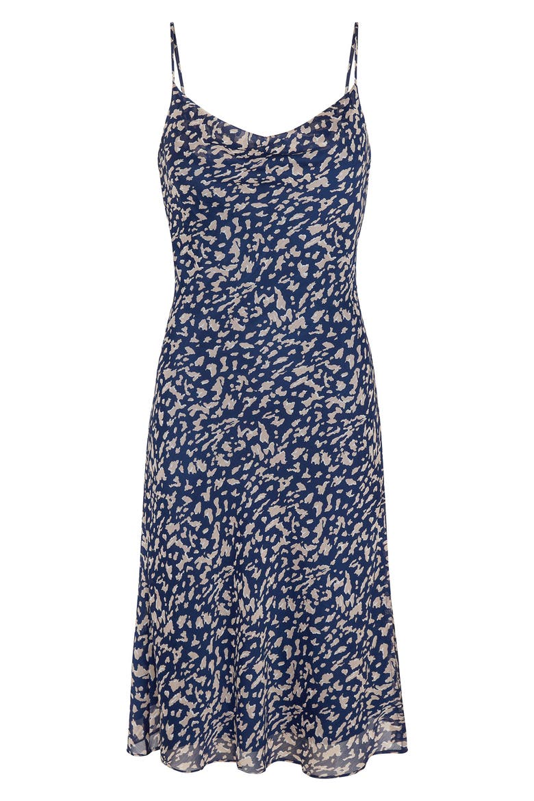 Amelie Animal Print Minidress, Alternate, color, MIDNIGHT