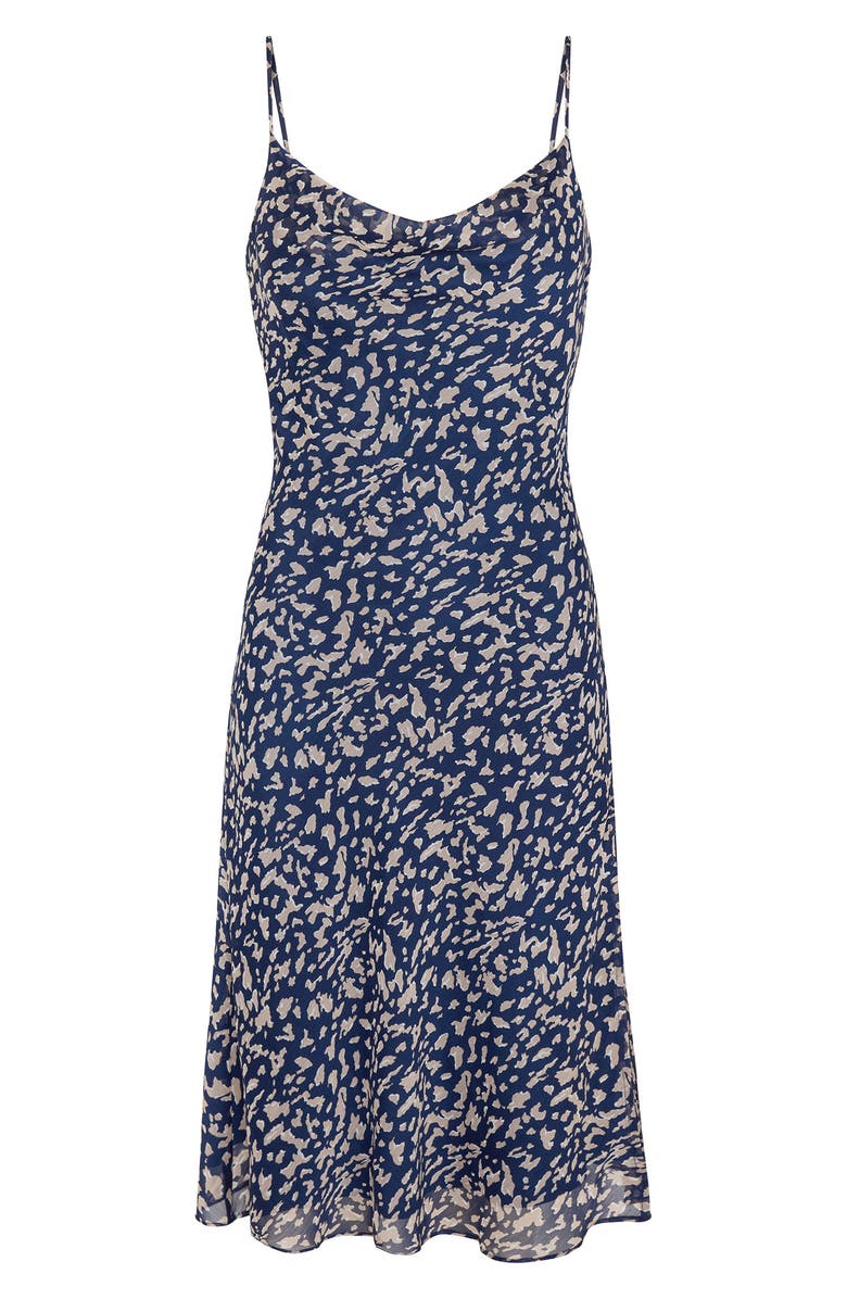 Willow Amelie Animal Print Minidress, Alternate, color, Midnight