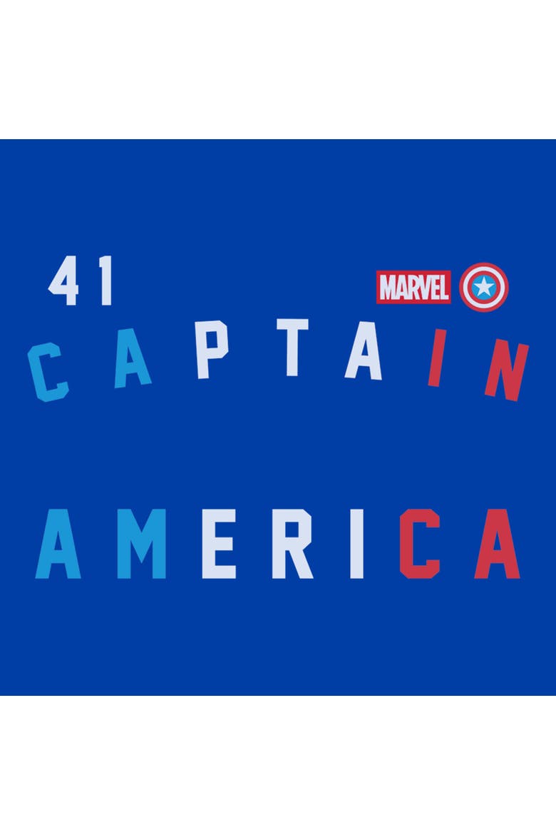 Men's Marvel Forty One Captain  Graphic T-Shirt, Alternate, color, Royal Blue