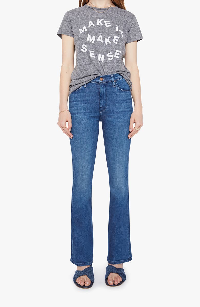 MOTHER The Boxy Goodie Goodie Graphic T-Shirt, Alternate, color, Make It Make Sense