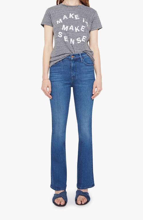 Mother The Boxy Goodie Goodie Graphic T-shirt In Gray