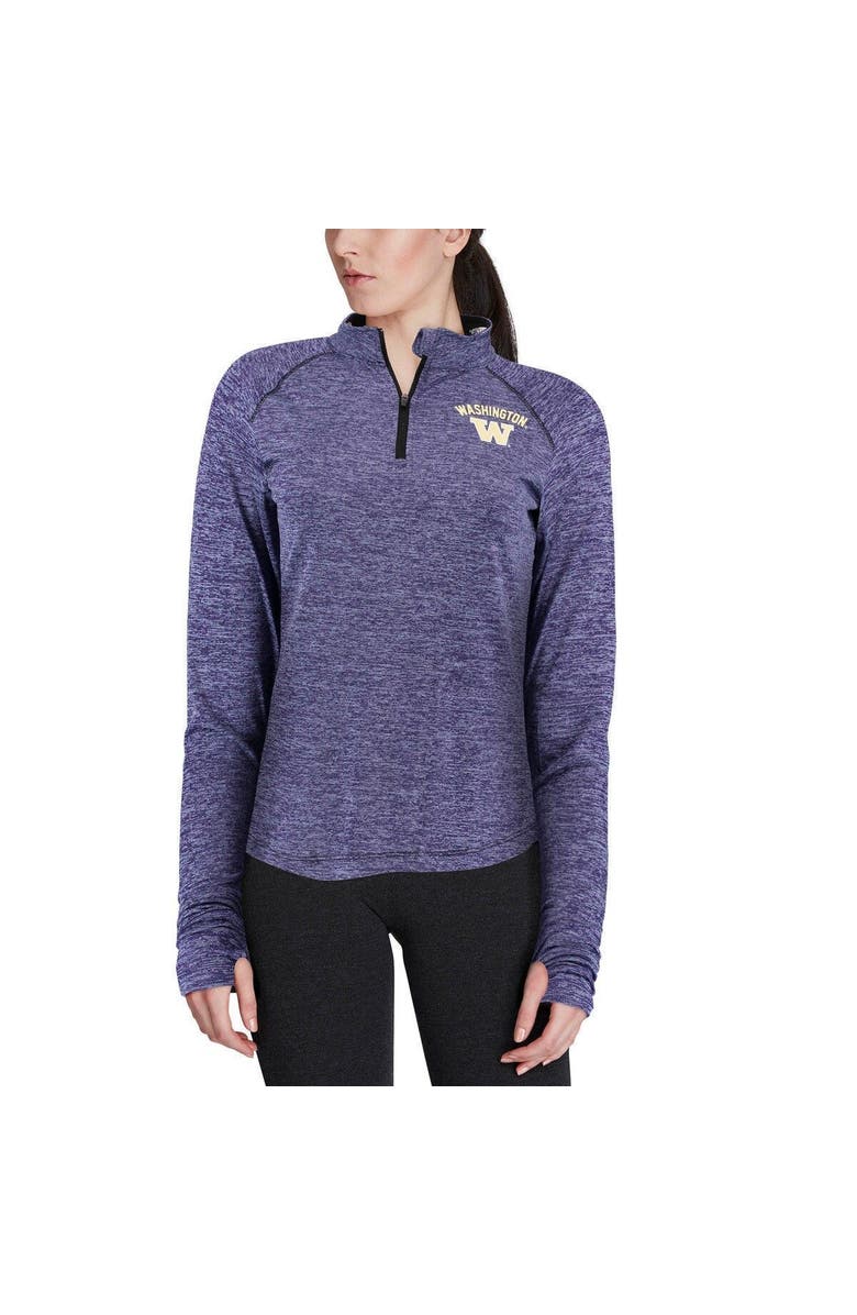 COLOSSEUM Women's Colosseum Purple Washington Huskies Bikram Quarter-Zip Pullover Jacket, Alternate, color, 