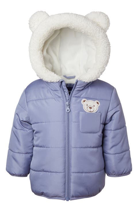 3D Appliqué Hooded Puffer Jacket (Baby)