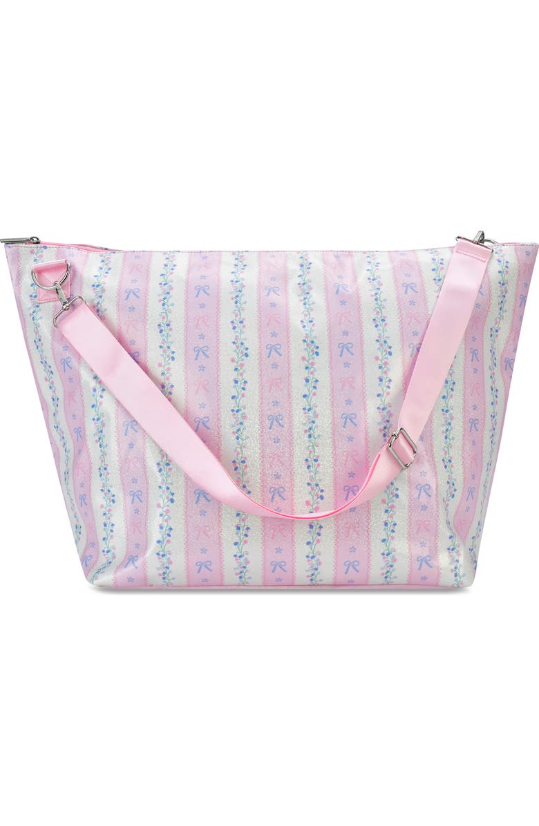 Iscream Kids' Floral Stripes Weekender Bag, Main, color, Pink Multi