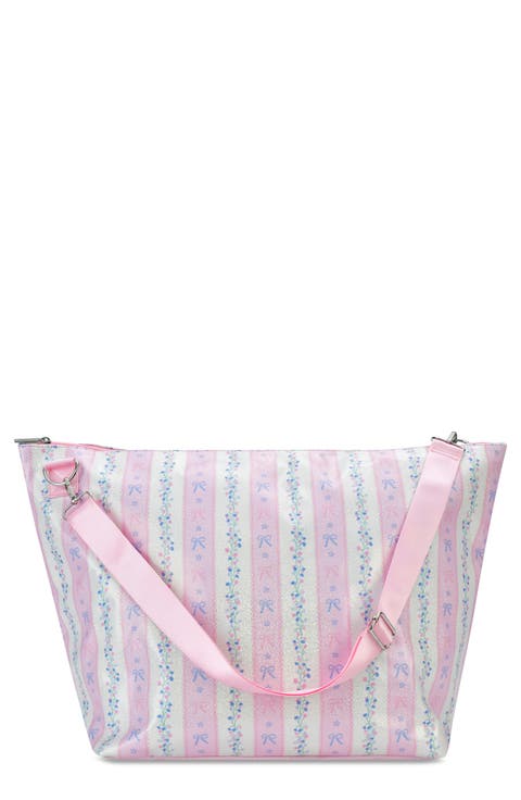 Kids' Floral Stripes Weekender Bag