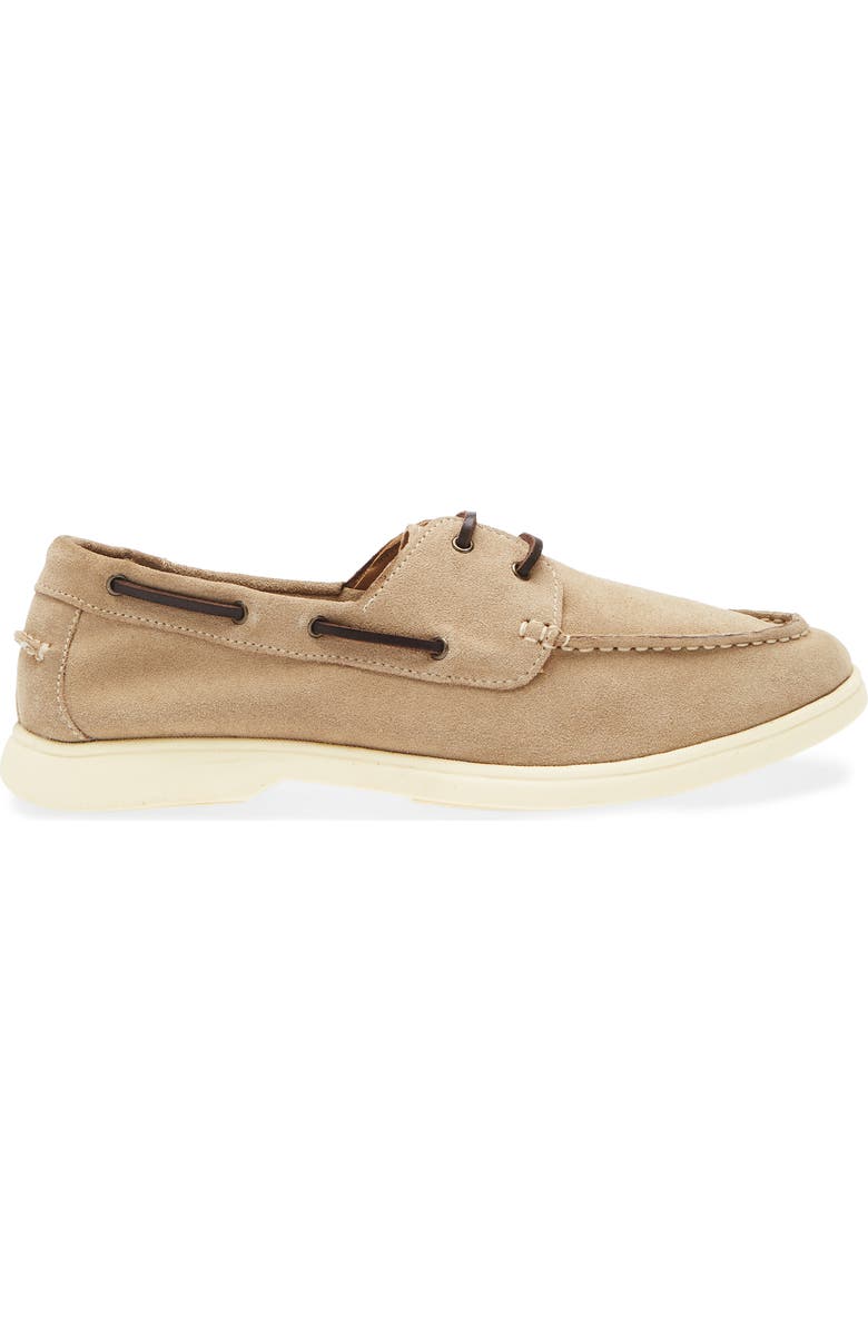Steve Madden Crosbe Moc Toe Boat Sneaker, Alternate, color, Taupe