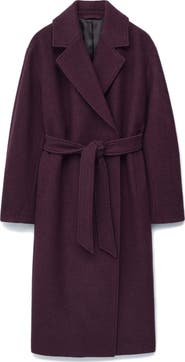 Other Stories Belted Wool Wrap Coat