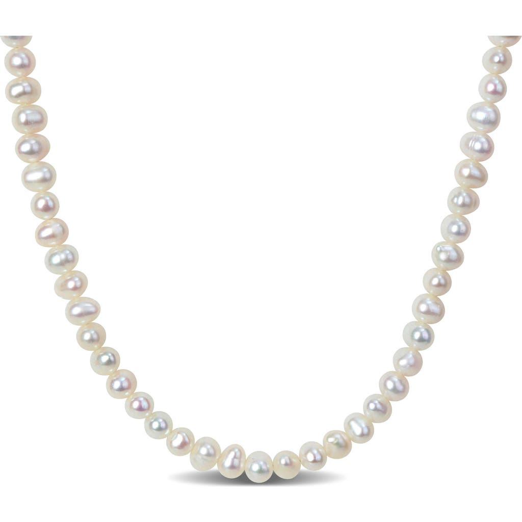 Delmar Cultured Freshwater Pearl Necklace In Gold