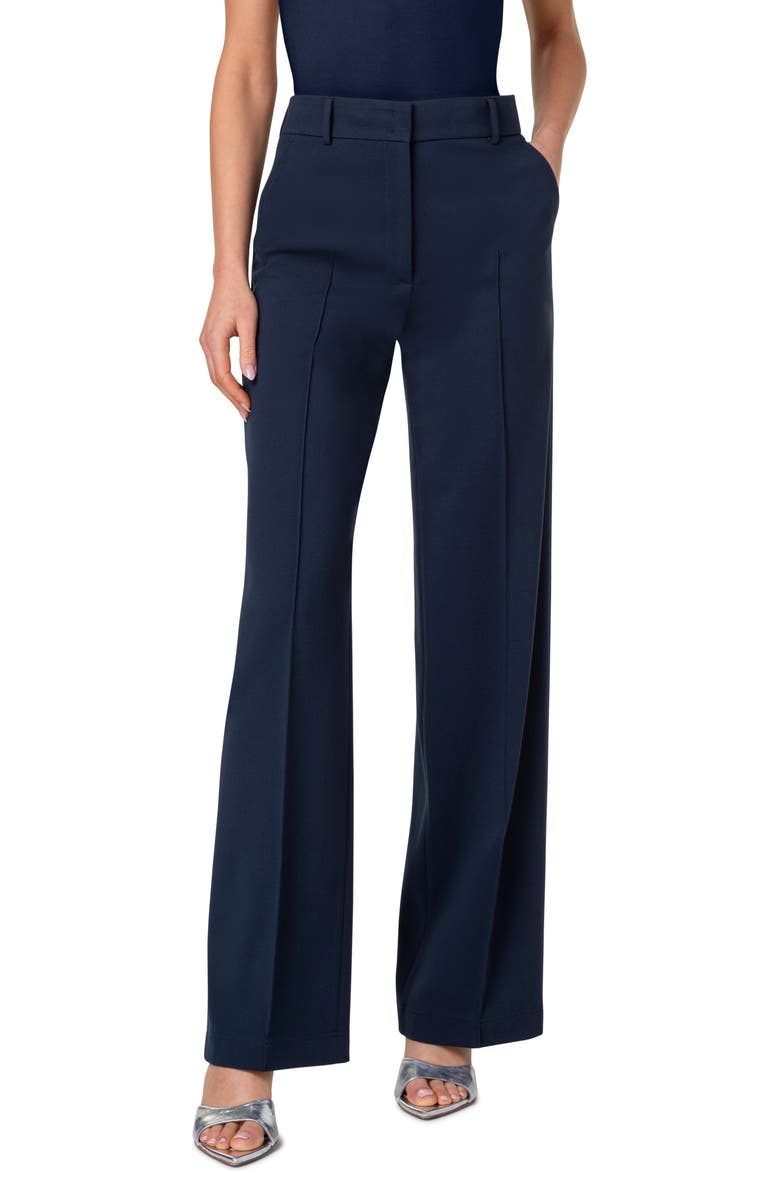 Akris punto Chiaro Straight Leg Jersey Pants, Main, color,