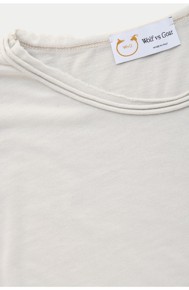 Wolf Vs. Goat (WvG) Light Weight Short Sleeve Roll Neck T-Shirt, Alternate, color, Lunar Rock