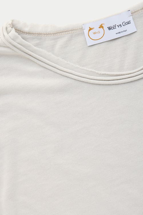 Wolf Vs. Goat (wvg) Light Weight Short Sleeve Roll Neck T-shirt In Gray