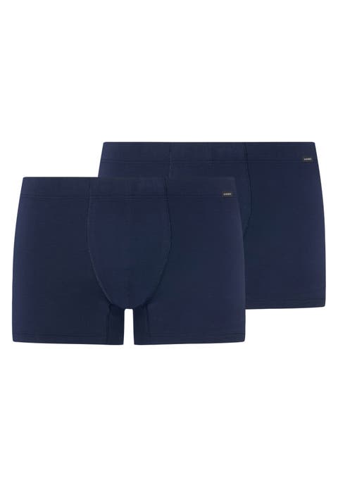 Cotton Essentials 2-Pack Cotton Boxer Briefs With Covered Waistband