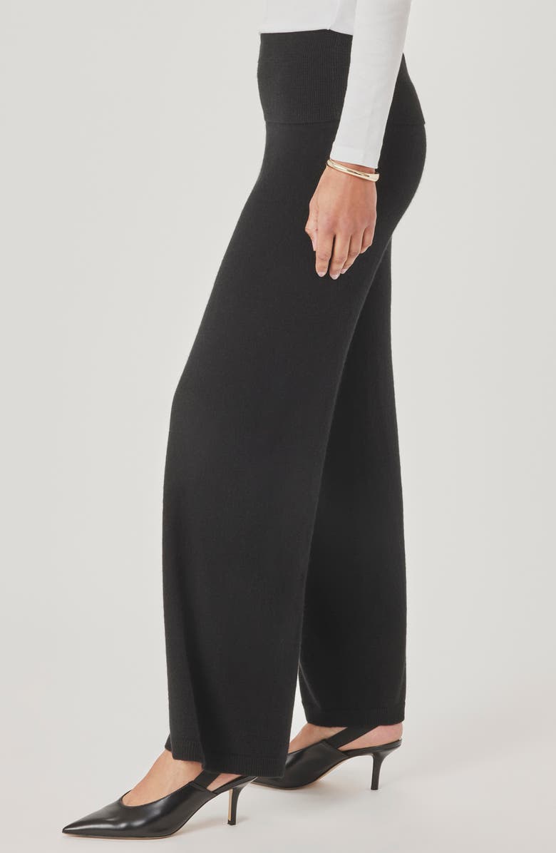 Splendid Tori Cashmere Pants, Alternate, color, Black