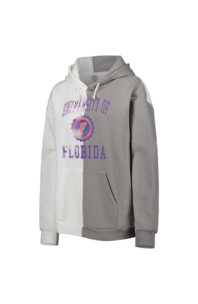 GAMEDAY COUTURE Women's Gameday Couture Gray/White Florida Gators Split Pullover Hoodie, Alternate, color, White