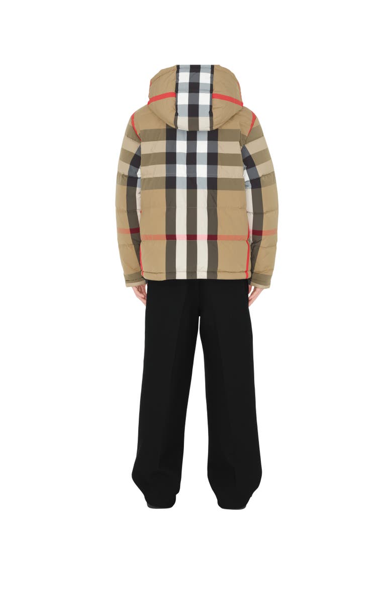 Burberry Reversible Check Nylon Puffer Jacket, Alternate, color, Archive Beige/Black