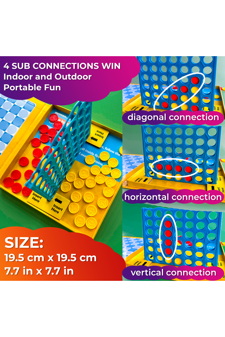Magnetic Kids Games Collection, Alternate, color, 4 in a row